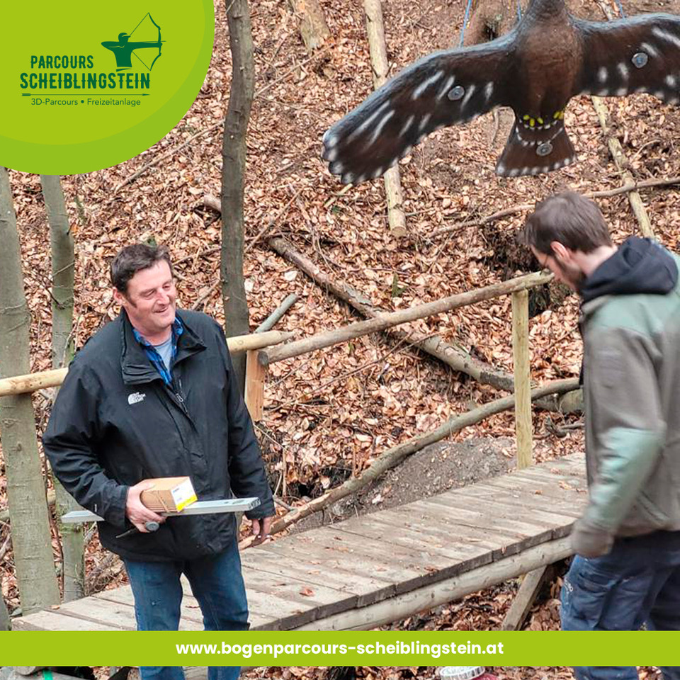 bogenparcours scheiblingstein men at work 2